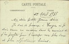 VINTAGE POSTCARD Langres the Tapestries Of the Cathedral Mammes Saint in loneliness reads the Gospel