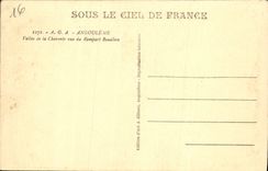 VINTAGE POSTCARD Angouleme Valley Of Charente seen of the Beaulieu rampart