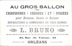 Chromo Au gros ballon Bruno Rue du Tabour Paris Vaches