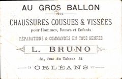 Chromo Au gros Ballon Bruno Rue du Tabour Orleans Maison
