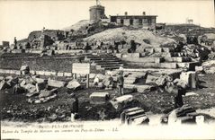 CPA Puy De Dome Ruines Du Temple De Mercure