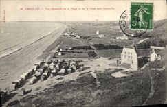 CPA Carolles Vue Generale De La Plage Et De La Cote Vers Granville