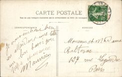 POSTAL Treport de la VENDIMIA la iglesia y los barcos de Pierhead