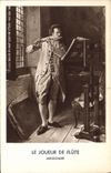 VINTAGE POSTCARD the Player De Flote Meissonier