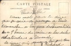 Opinión panorámica de Vence de la POSTAL de la VENDIMIA