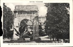 VINTAGE POSTCARD Aix Les Bains Arc De Campanus