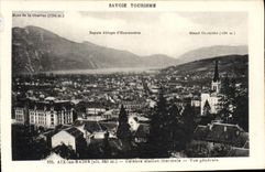 VINTAGE POSTCARD Aix Les Bains Celebrates thermal spa View