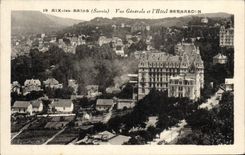 VINTAGE POSTCARD Surroundings Aix Les Bains Seen Gemerale And I' Hotel Bernascon
