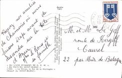 POSTAL MODERNA libro de imágenes del rey de Mont Blanc Rhodo del montana