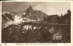 CPA Chamonix Hotel Du Montenvers Et Aiguille Du Dru