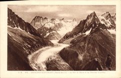 CPA Chamonix Mont Blanc La mer de glace et les grandes aiguilles