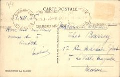 CPA Chamonix Mont Blanc Lac Blanc et la chaine du Mont Blanc 