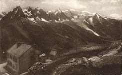 POSTAL Chamonix Mont Blanc Flegere de la VENDIMIA