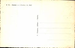 MODERN CARD Rennes the Avenue Of the Mall