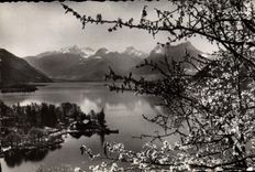 POSTAL MODERNA lago song de Annecy del resorte