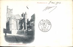 Apse de Narbonne de la POSTAL de la VENDIMIA del St de la catedral apenas