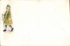 VINTAGE POSTCARD Fantasy Man Costume