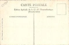 VINTAGE POSTCARD Steamer Cuba Gaming room of the children Horse