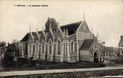 CPA Biville La nouvelle Eglise 