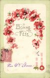 CPA Fantaisie Fleurs Bonne Fete 