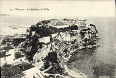 VINTAGE POSTCARD Monaco the Rock the City