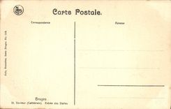 St de Brujas de la POSTAL de la VENDIMIA a excepto entrado de las paradas