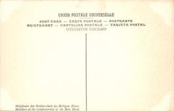 VINTAGE POSTCARD Pourbus Members of the Brotherhood of the Saint Blood Bruges Vault of St Blood