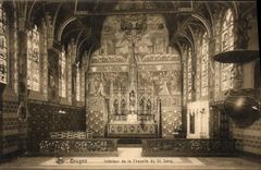 CPA Bruges Interieur de la Chapelle du St Sang