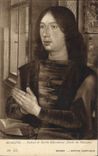VINTAGE POSTCARD Memling Portrait of Martin Hiewenhowe Bruges Holy Hospital Jean