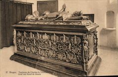 Tumba de Brujas de la POSTAL de la VENDIMIA de Charles el en negrilla