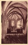 VINTAGE POSTCARD Interior Lescure of the Church of Notre Dame de Lescure