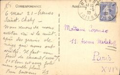 VINTAGE POSTCARD St Flour the Cathedral