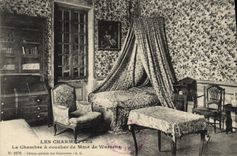 CPA Les Charmettes La Chambre a Coucher de Mme de Warrens