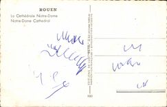 MODERN CARD Rouen the Cathedral Notre Dame Notre Dame