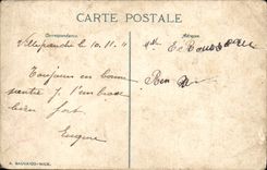 VINTAGE POSTCARD Nice the Public garden Pastoral Poetry