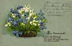 CPA Fantaisie Fleurs Muguet