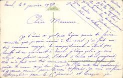 CPA Fantaisie Bonne Annee Fleurs 