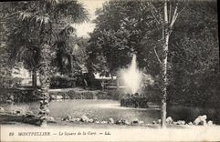 CPA Montpellier Le Square de la Gare
