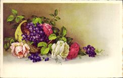 CPA Fantaisie Fleurs