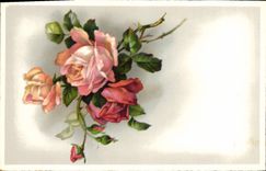 CPA Fantaisie Fleurs