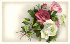 CPA Fantaisie Fleurs