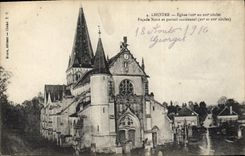 VINTAGE POSTCARD Lhuitre Northern Church Frontage and Western Gate
