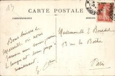 Panorama de Marsella de la POSTAL de la VENDIMIA de la cornisa de Endoume y de las islas del Friuli