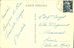 POSTAL Thaon de la VENDIMIA los Vosges una esquina del Mosela