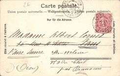 VINTAGE POSTCARD Nyon View Boat