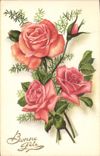 CPA Fantaisie Fleurs Bonne Fete