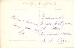 VINTAGE POSTCARD Fantasy Flowers Sineceres Old man