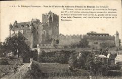 CPA Dordogne Vue de l'entree du chateau feodal de Beynac 