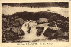 VINTAGE POSTCARD Circus of Gavarnie the Bridge of Snow