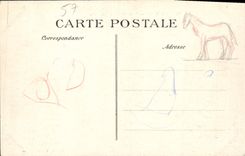 VINTAGE POSTCARD Montdidier Places Town hall